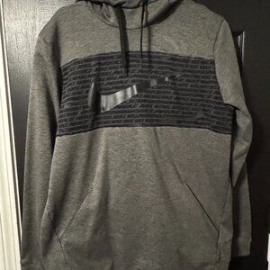 Mens Nike Black Gray Hooded Sweatshirt